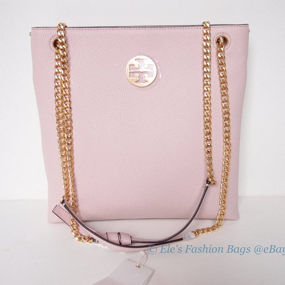 NWT Tory Burch Everly Swingpack Pink Leather Convertible Shoulder Bag Crossbody - Picture 3 of 16